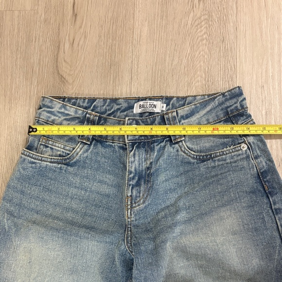 Y2K Balloon Fit Blue Washed Jeans - Picture 4 of 4